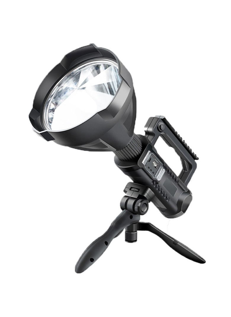 Generic - strong light searchlight outdoor multi-function lighting LED flashlight long-range waterproof charging portable lamp tripod - Image 1