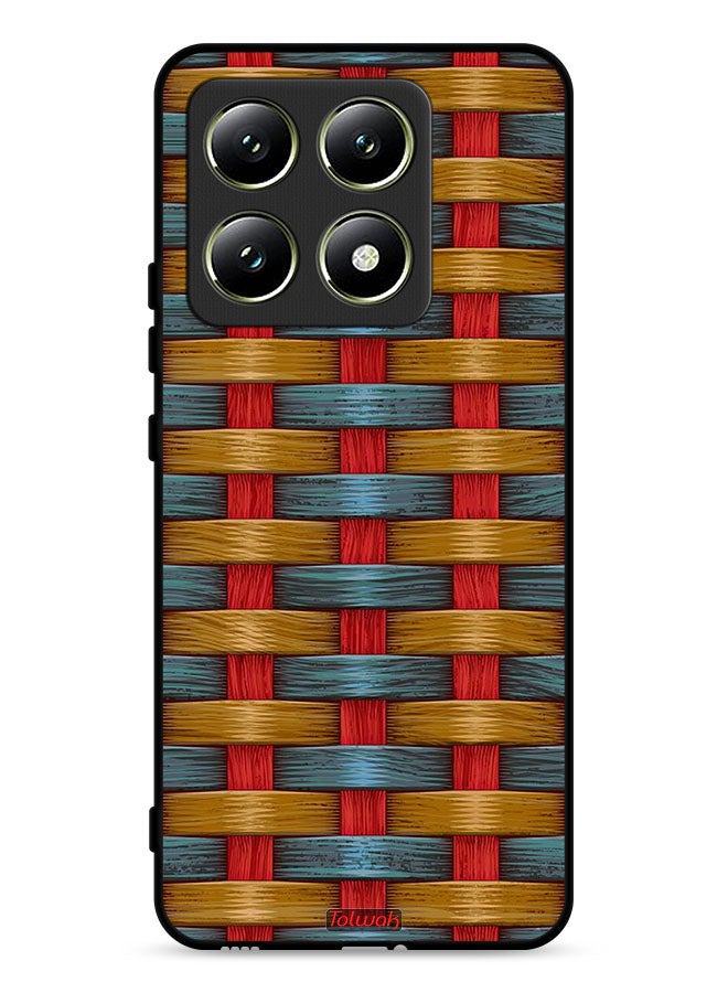 Tolwak Xiaomi 14T 5G Protective Case Cover Strips Art Pattern - Image 1
