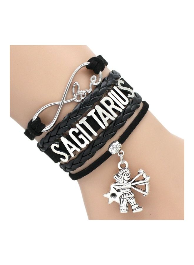 12 Constellation Zodiac PU Leather Bracelets