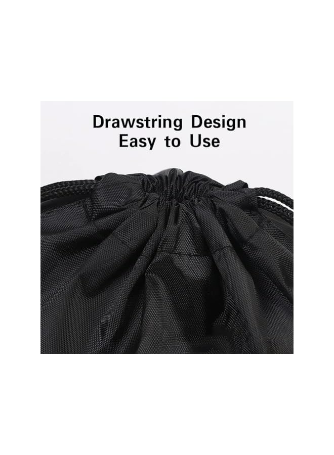 PROMASS Drawstring Bags Drawstring Backpack Bulk Cinch Tote For Women Men Children Draw String Back Sack Storage Bag For Party Gym Sports Shoppingblack, 44 X 33Cm - Image 4