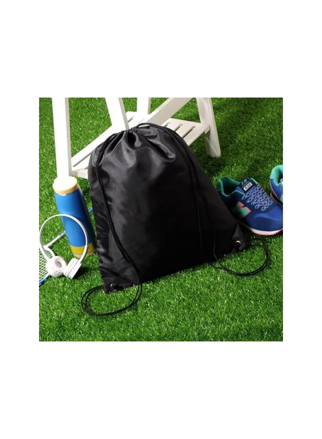 PROMASS Drawstring Bags Drawstring Backpack Bulk Cinch Tote For Women Men Children Draw String Back Sack Storage Bag For Party Gym Sports Shoppingblack, 44 X 33Cm - Image 5