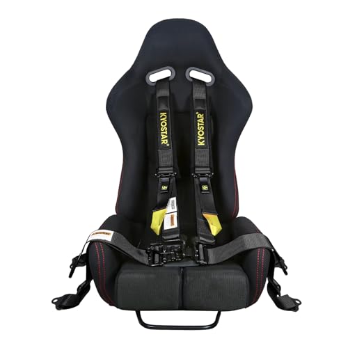 Wuidail 4 Point Harness Seat Belt with 2 Inch Padding Comfortable Shoulder Pad Seat Belt for Go Kart UTV & ATV (Black-1) - Image 2
