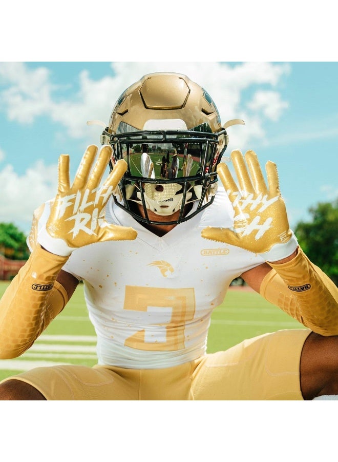 Battle Filthy Rich Football Receiver Gloves for Adult & Youth - Image 4