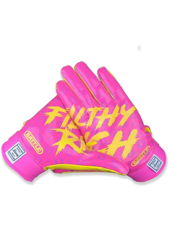 Battle Filthy Rich Football Receiver Gloves for Adult & Youth - Image 5