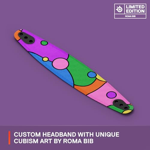 SteelSeries Arctis Nova Booster Pack — Limited Edition Artist Collaboration — Roma Bib — Gaming Headset Accessory — Nylon Headband — Customize with Unique Speaker Plates - Image 3