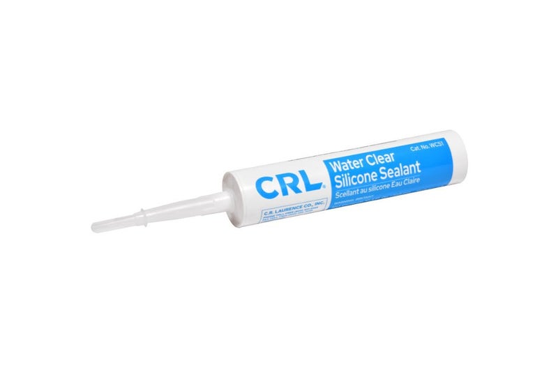 CRL Water Clear Silicone Sealant - 10.3 Fluid Ounce Cartridge - Image 1