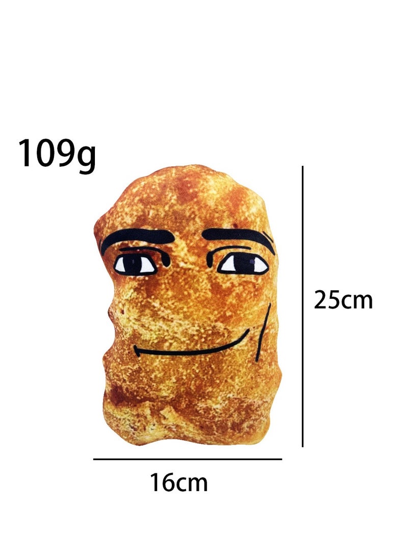 null - Gegagedigedagedago Expressive Stone Chicken Nugget Plush Toy. Filled with high - quality PP cotton, it offers a soft and fluffy touch. The short plush material is skin - friendly - Image 1