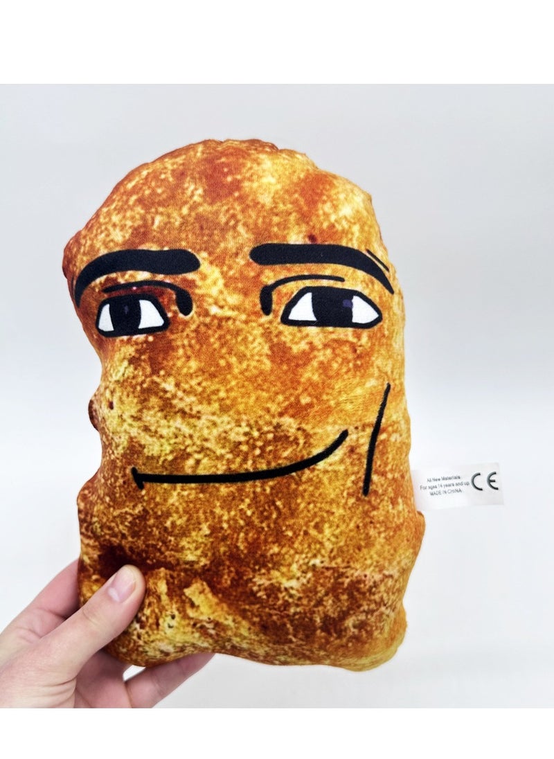 null - Gegagedigedagedago Expressive Stone Chicken Nugget Plush Toy. Filled with high - quality PP cotton, it offers a soft and fluffy touch. The short plush material is skin - friendly - Image 1