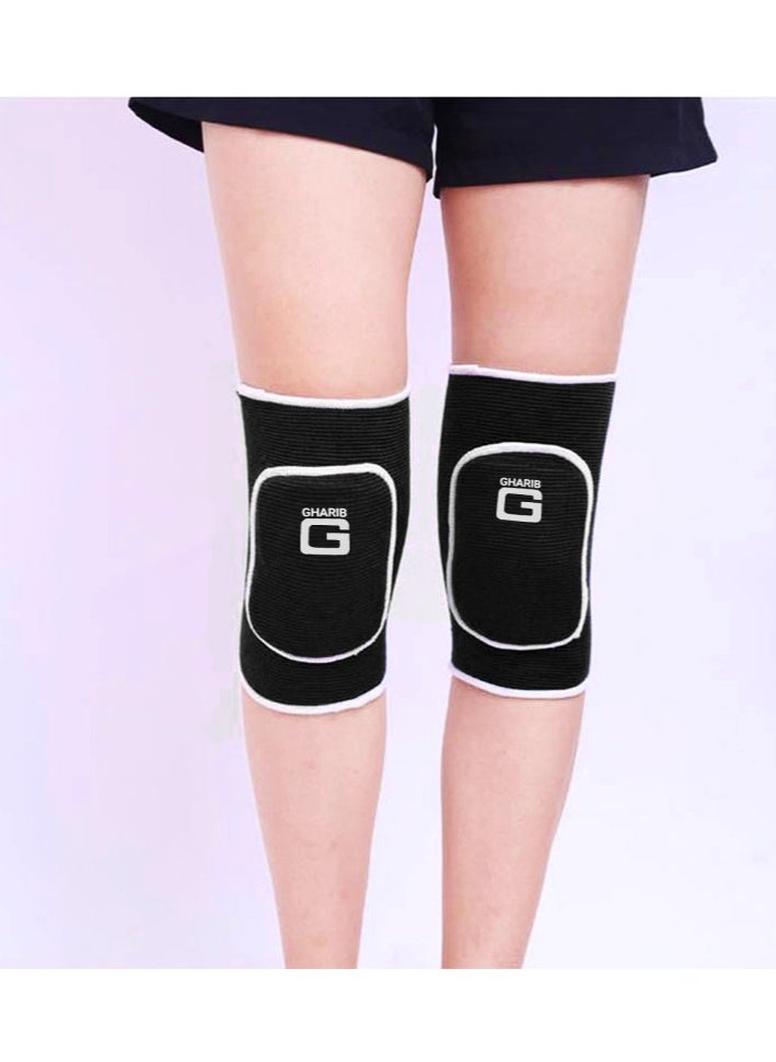 GHARIB Sport Support Volleyball Kids Knee Pads For Various Sports Size Small, Black  - Image 3