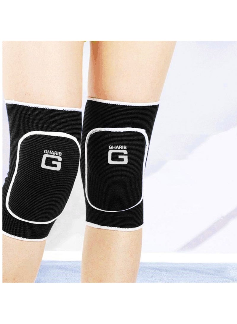 GHARIB Sport Support Volleyball Kids Knee Pads For Various Sports Size Small, Black  - Image 4