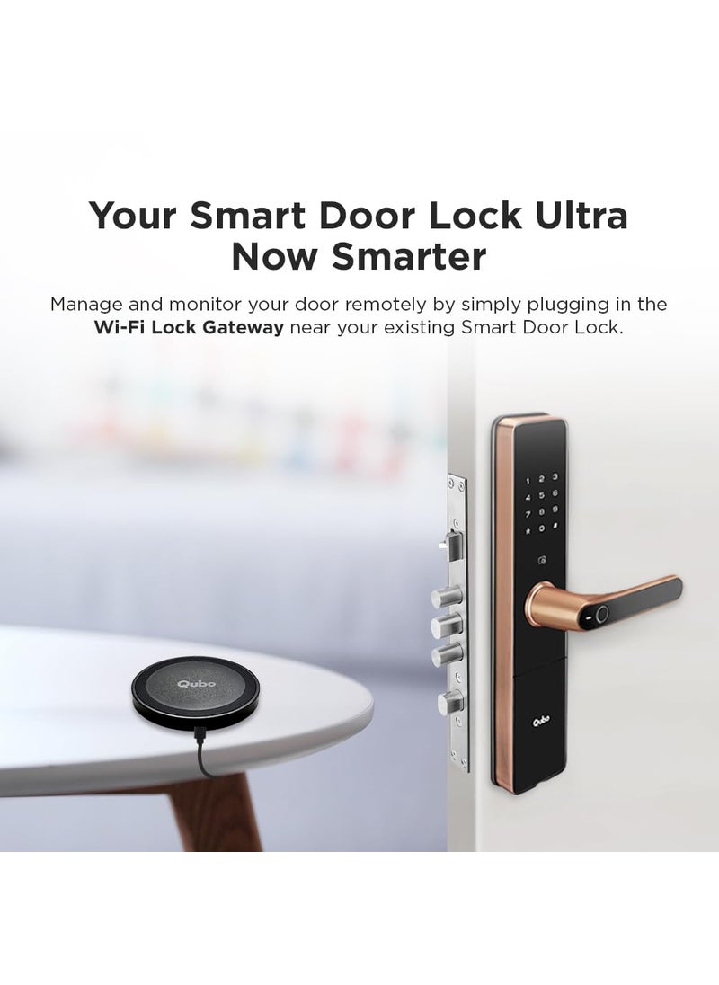 Qubo QUBO Smart Door Lock Ultra from Hero Group 5Way Unlocking Fingerprint Pincode RFID Access Ca  - Image 2