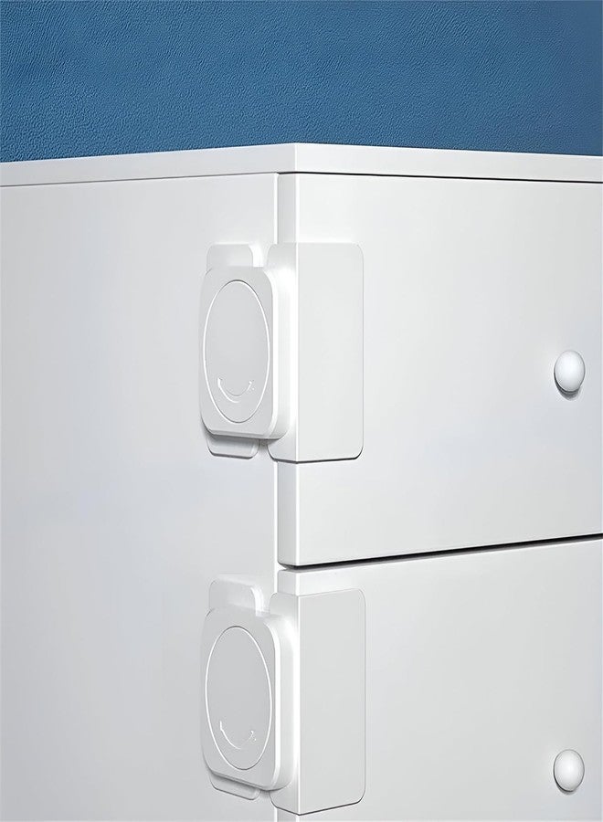 SYGA Child Safety L Locks - Right Angle Lock for Refrigerators,Freezer, Doors, Cabinet, Drawers, Baby Proof Locks Latches Catch Toddler Baby Safety (White, Pack of 2) - Image 2