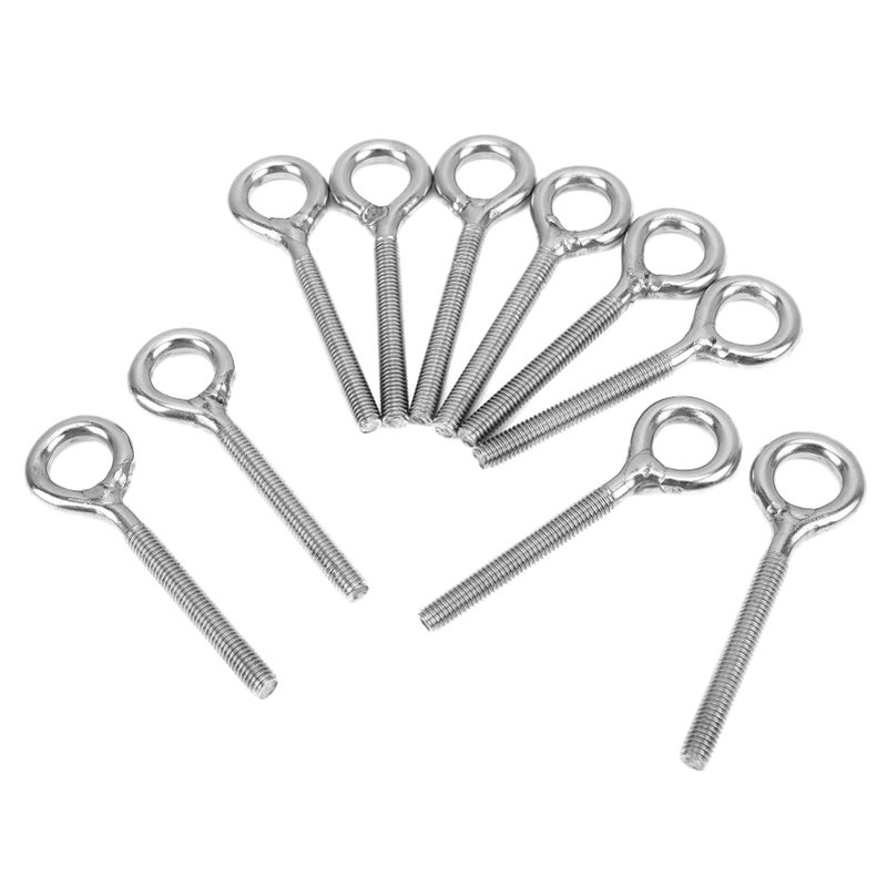 10pcs M5 Eye Bolt Stainless Steel Ring Bolts Machine Welded Closed Screw Rod Eye Screw Bolts - Image 5