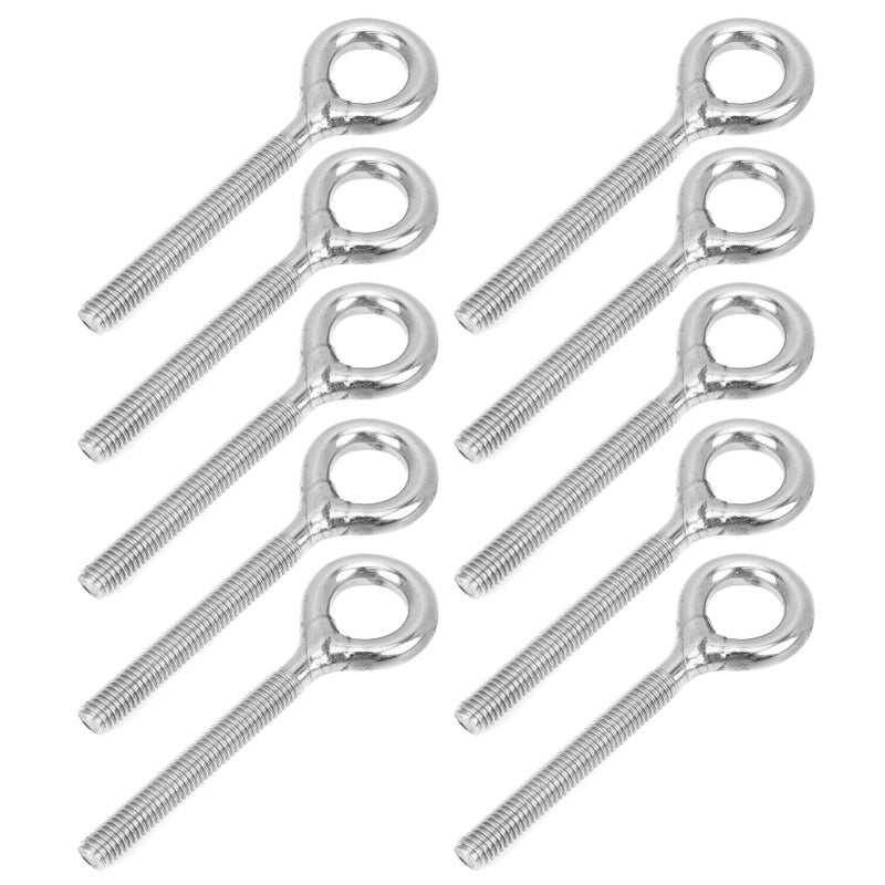10pcs M5 Eye Bolt Stainless Steel Ring Bolts Machine Welded Closed Screw Rod Eye Screw Bolts - Image 2