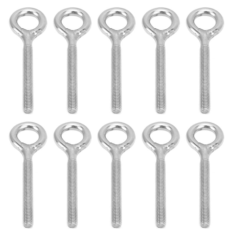 10pcs M5 Eye Bolt Stainless Steel Ring Bolts Machine Welded Closed Screw Rod Eye Screw Bolts - Image 4