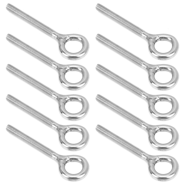 10pcs M5 Eye Bolt Stainless Steel Ring Bolts Machine Welded Closed Screw Rod Eye Screw Bolts - Image 3