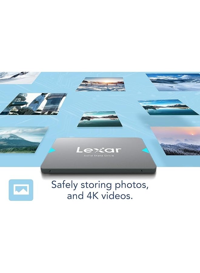 ليكسار قرص صلب من ليكسار® NQ100 بسعة 256 جيجابايت، 2.5 بوصة SATA (6Gb/s)، سرعة قراءة تصل إلى 550 ميجابايت/ثانية - Image 3