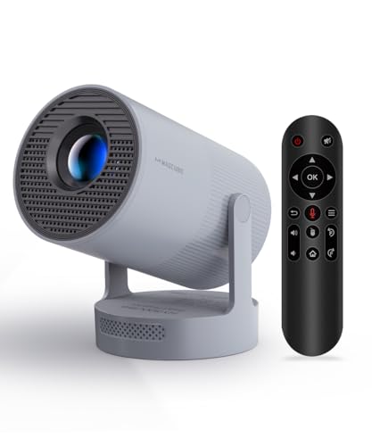 MAGCUBIC Electric FocusMagcubic Mini Projector 4K Support Smart Projector with WiFi 6 and Bluetooth 54 5W Soundbase Speaker 180 Rotation Portable Proyector for Home Theater - Image 1