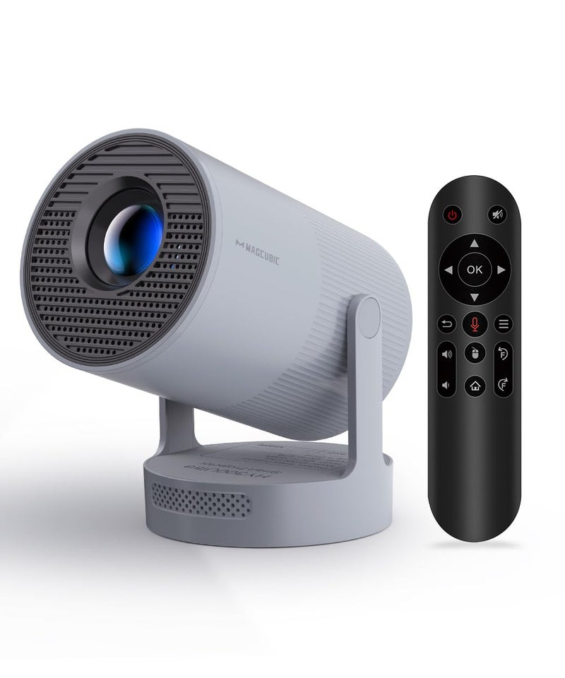 MAGCUBIC Electric FocusMagcubic Mini Projector 4K Support Smart Projector with WiFi 6 and Bluetooth 54 5W Soundbase Speaker 180 Rotation Portable Proyector for Home Theater - Image 2