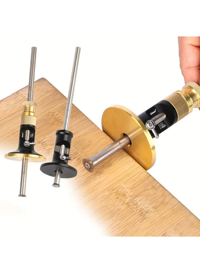 High Precision European Style Metal Scriber Black Ergonomic Handle For Woodworking - Image 1