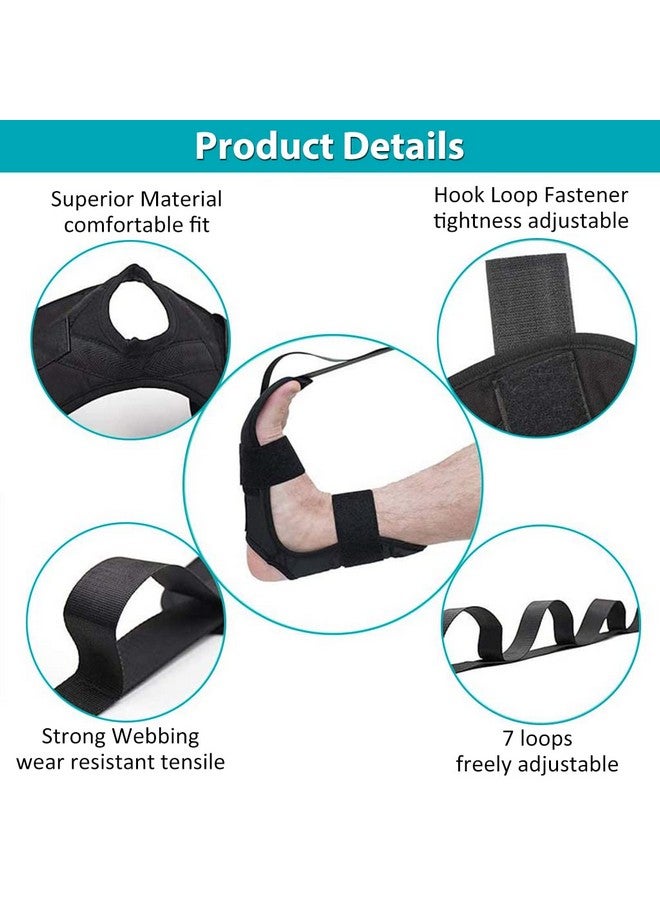 Proberos® Yoga Belt for Women Men, 5 Loops Yoga Strap for Stretching, Yoga Bands for Yoga Exercise Fitness Rehabilitation Ligament Ankle Joint Correction Hemiplegia Training - Image 5