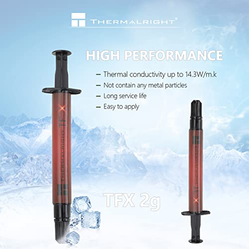 Thermalright TFX 2g Thermal Paste,The High Performance Thermal Grease for Cooling All Processors, Heat Sink Paste High Durability 14.3W/m. Graphics Cards and Heat Sinks in Computers and Consoles - Image 2