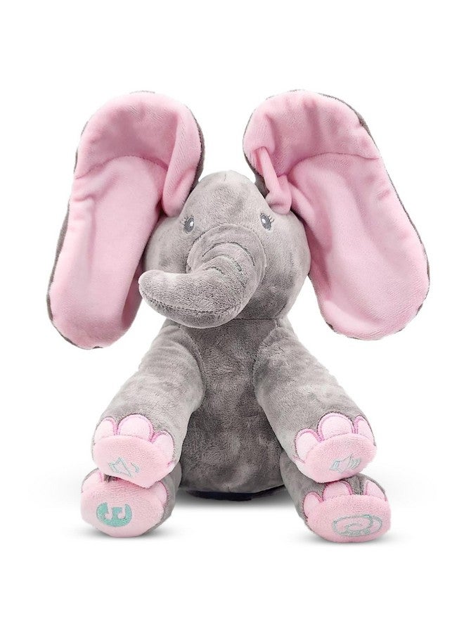 Dimple Dimple Kaia Peek A Boo Elephant Toy, Interactive Singing Stuffed Elephant Plush with Moving Ears, Musical Stuffed Animal for Babies and Toddlers, Adorable Elephant Baby Toy  - Image 1