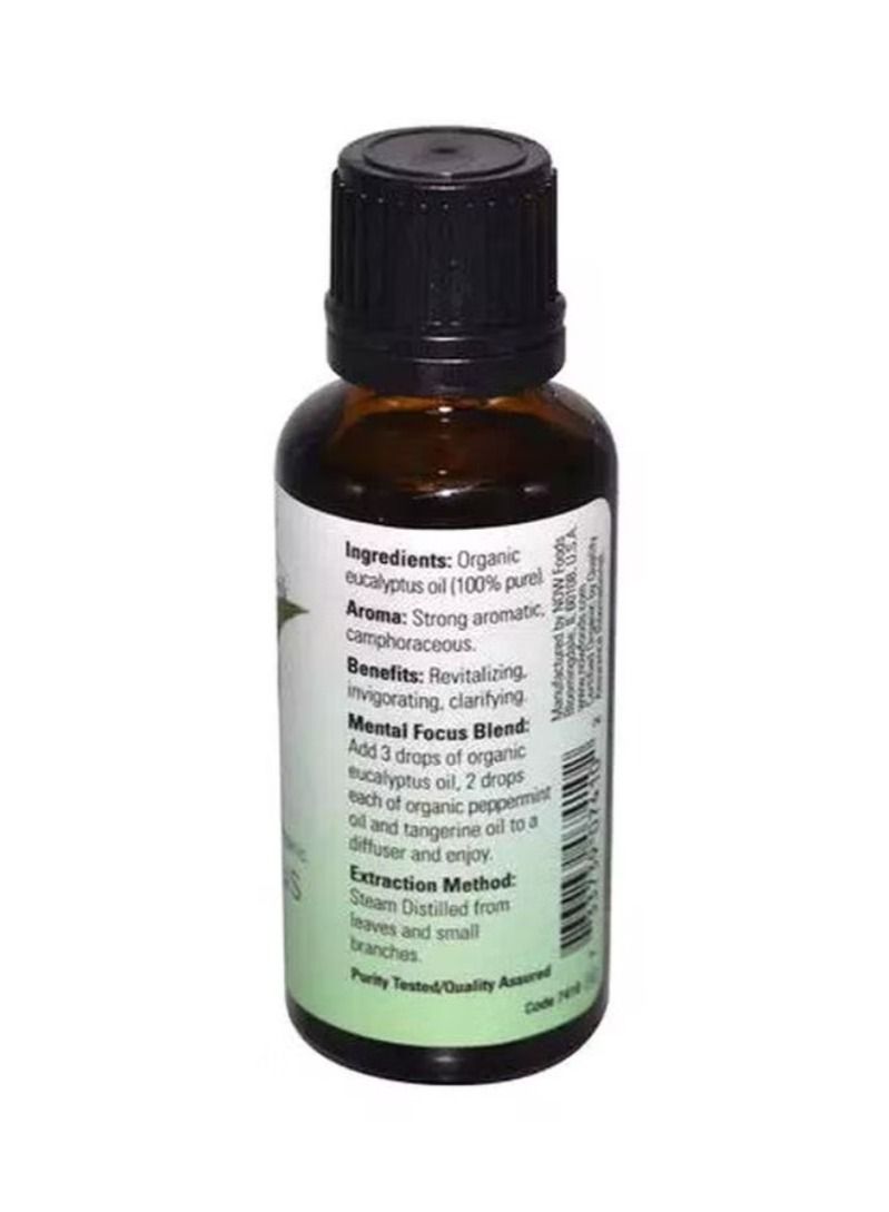 Now Essential Oils زيت الأوكالبتوس العضوي الأساسي 30 مل - Image 2