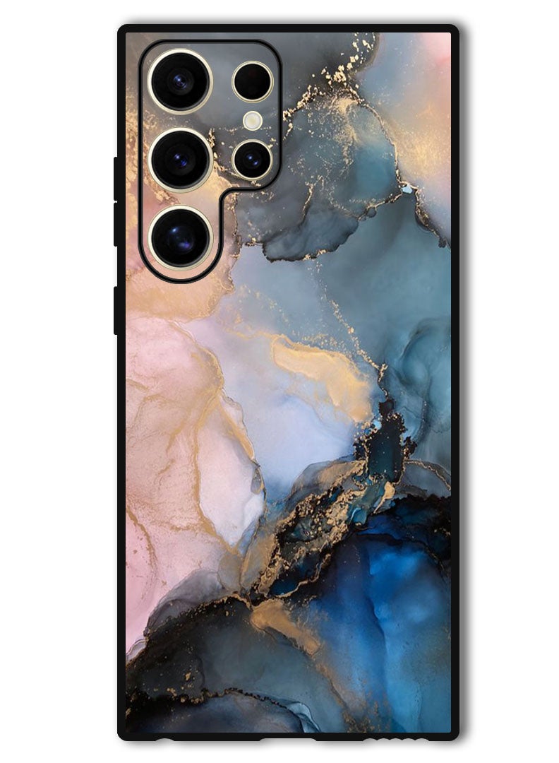 Theodor Protective Case Anti Scratch Shock Proof Bumper Cover For Samsung Galaxy S24 Ultra Colourful Marble (2) - Image 1