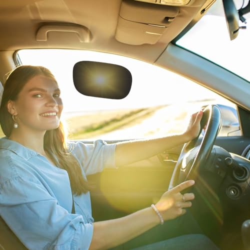 HOMEYA Mini Static Cling Window Shade for Car 2 Pack Car Side Automotive Window Sun Shade Sun Glare Blocker for Driving Static Cling Sun Visor Window Baby Sunshade Windshield Protection Accessories - Image 1