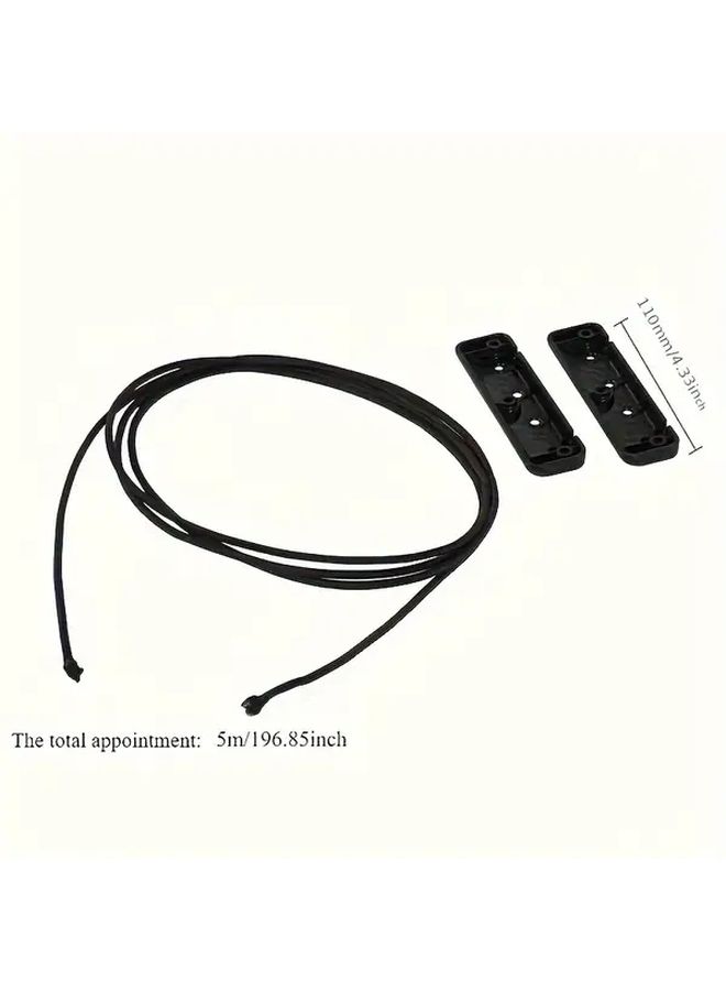 TravelGo Black Elastic Storage Net With Adjustable Straps For RV Camper Organization - Image 3