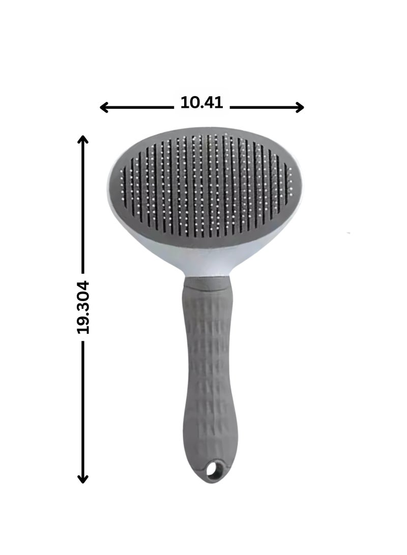 pawfect world Dog and cat hair one key remove hair comb pet massage shedding remover grooming pet hair brush  - Image 2