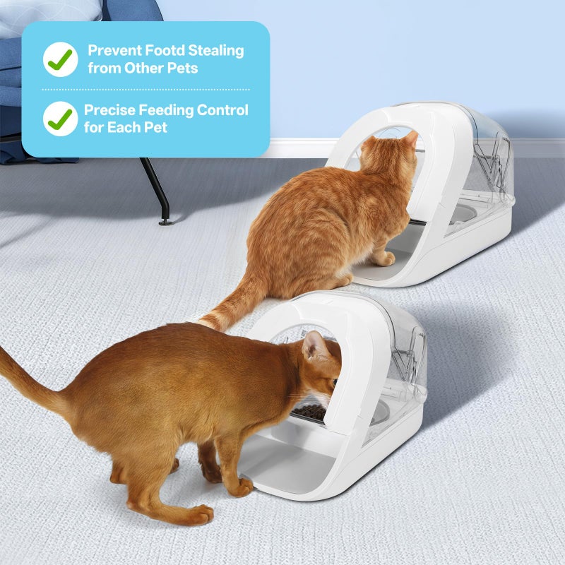 YOIHABV Front Cover for Automatic Micro Chip Pet Feeder, Prevent Pets Competing for Food in Multiple Pets Home, Avoid Food Stealing from Other Cats and Dogs, Precise Diet Control of Each Pet - Image 3