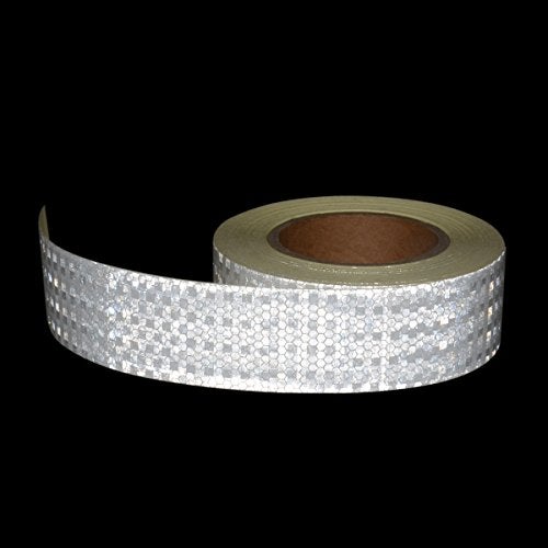 AISEY 2" X 30ft Reflective Tape White Outdoor High Vis Conspicuity Safety Tape, Reflector Tape Trailer Waterproof - Image 5