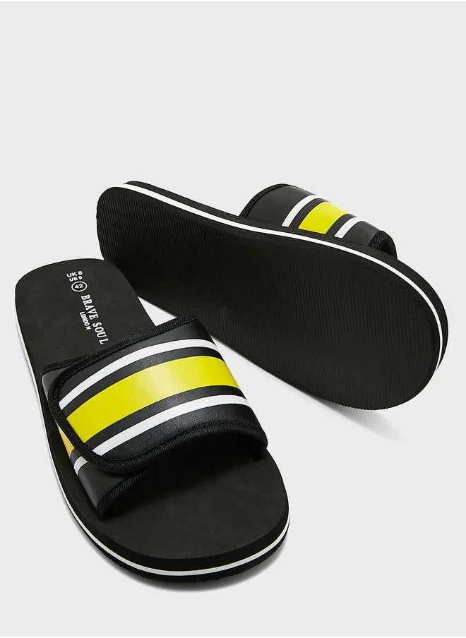 BRAVE SOUL Mateo Velcro Slides