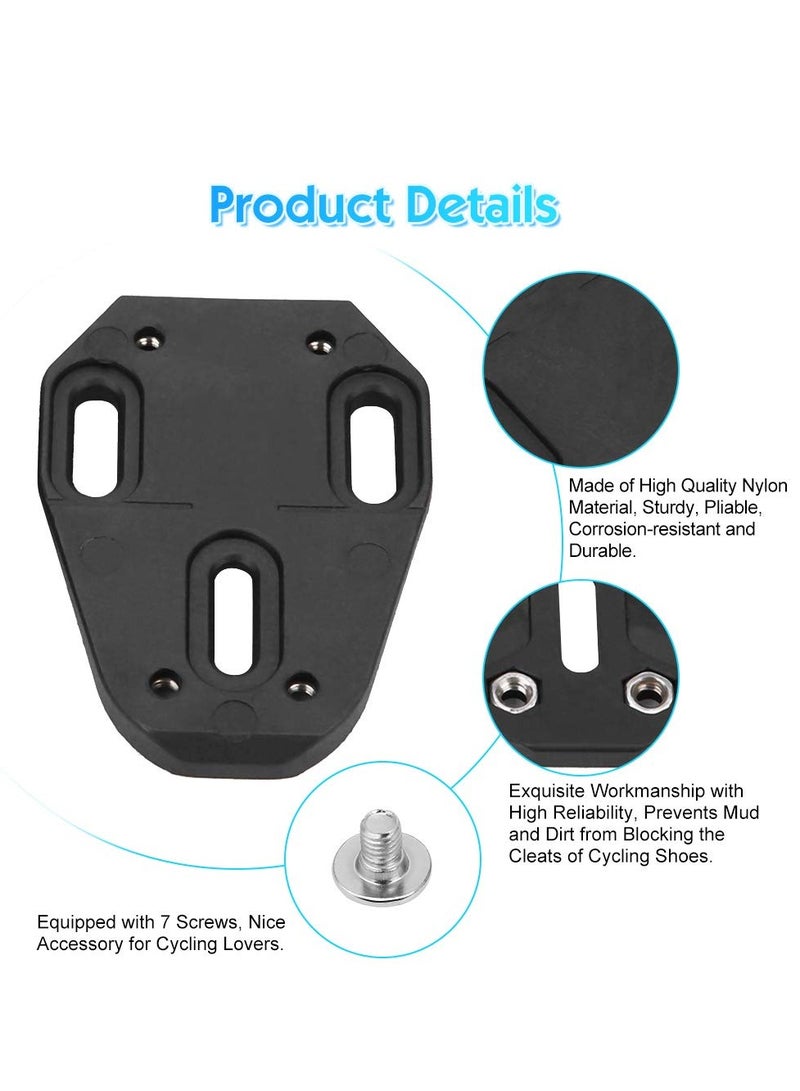 KASTWAVE Cleats for Cycling Shoes Compatible with Speedplay Zero - Pair of Black Bike Cleats with Metal Plates - Ideal for Indoor Cycling & Outdoor Road Biking Shoes - Image 3