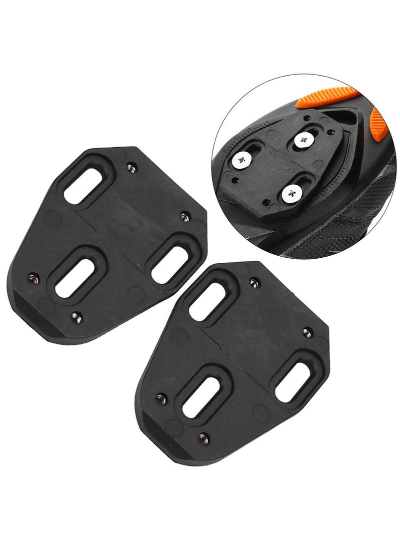 KASTWAVE Cleats for Cycling Shoes Compatible with Speedplay Zero - Pair of Black Bike Cleats with Metal Plates - Ideal for Indoor Cycling & Outdoor Road Biking Shoes - Image 1