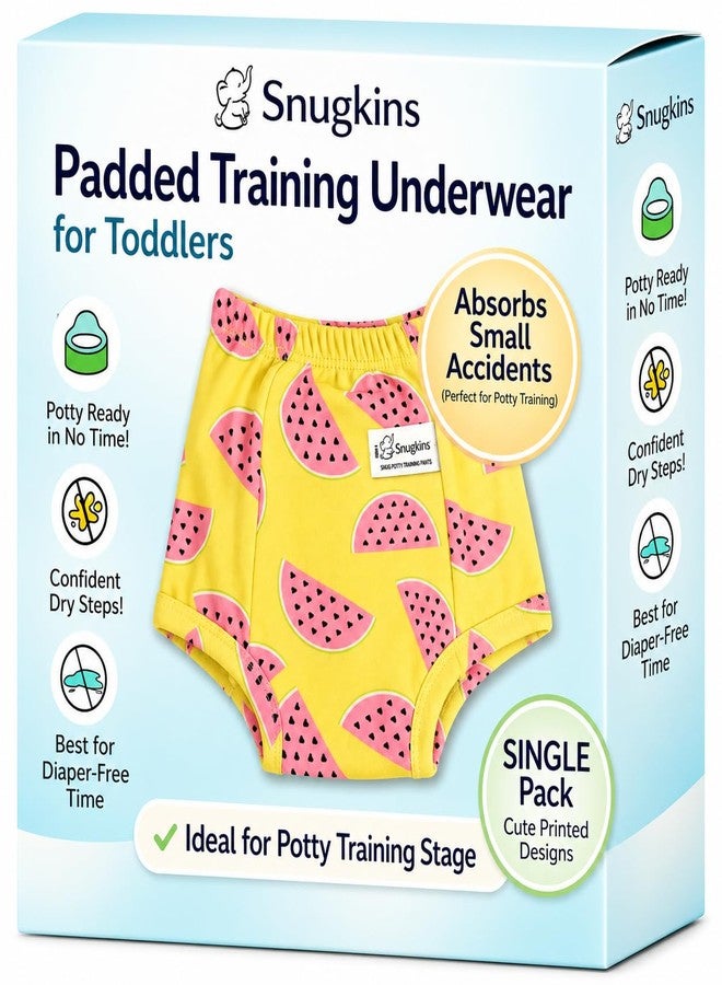 SNUGKINS Snug Potty Training Pull-up Pants | Washable & Reusable | Fits (1-2 Years, Pack of 1- Melon) - Image 1