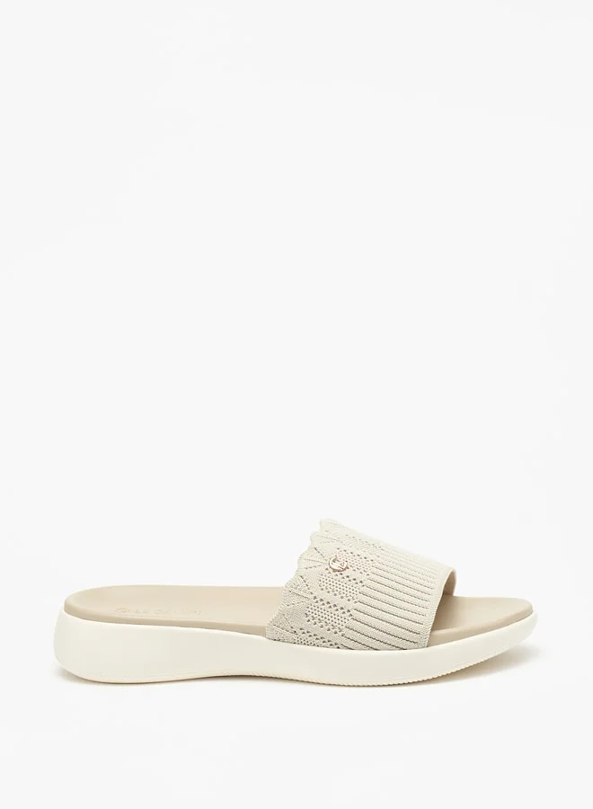 Le Confort Textured Slip-On Flatform Sandals