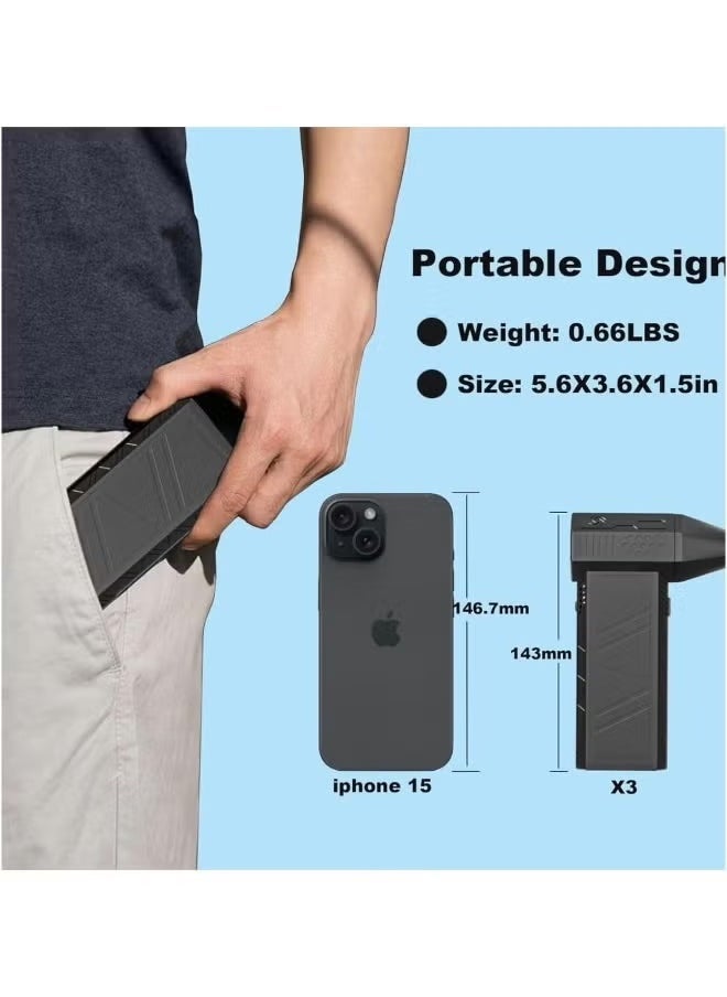 JAJEEK Air Blower Super | Turbo Powered Jet Blower with Adjustable Speed | Portable Handheld Mini Air Duster for Car Cleaning, Camping, and Outdoor Use - Image 4