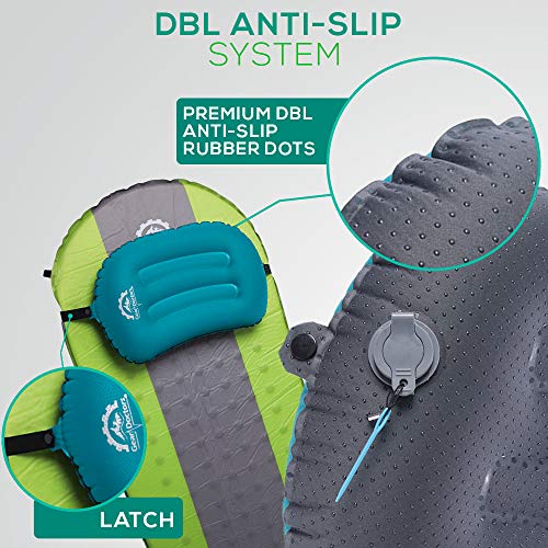 Gear Doctors 3.5oz Compact Ultralight Inflatable Camping Pillow — Inflatable Camp Pillow — Backpacking Pillows Ultralight— Camping Pillows for Sleeping, Hiking, Traveling, Beach, Office Working [Blue] - Image 3