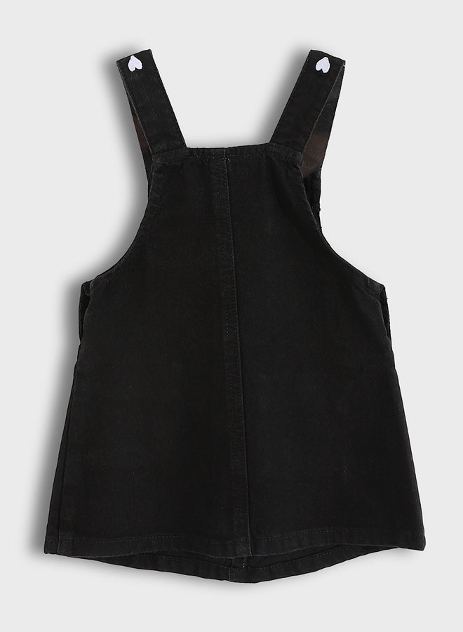 ال سي وايكيكي فتاة ذات ياقة مربعة جان سالوبيت اللباس - Image 2