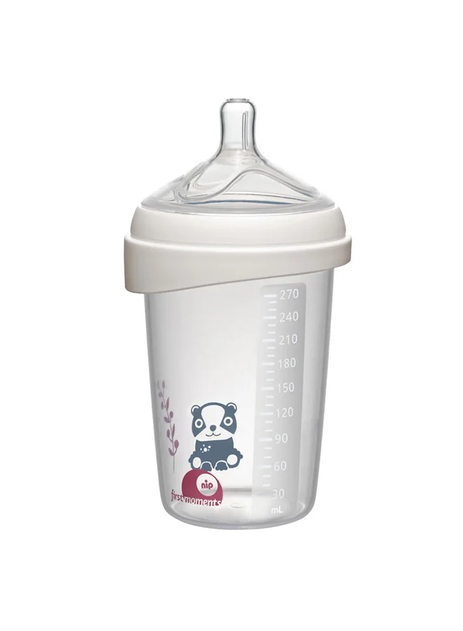 nip First Moments Wide Neck Pp Bottle Bear -270ml