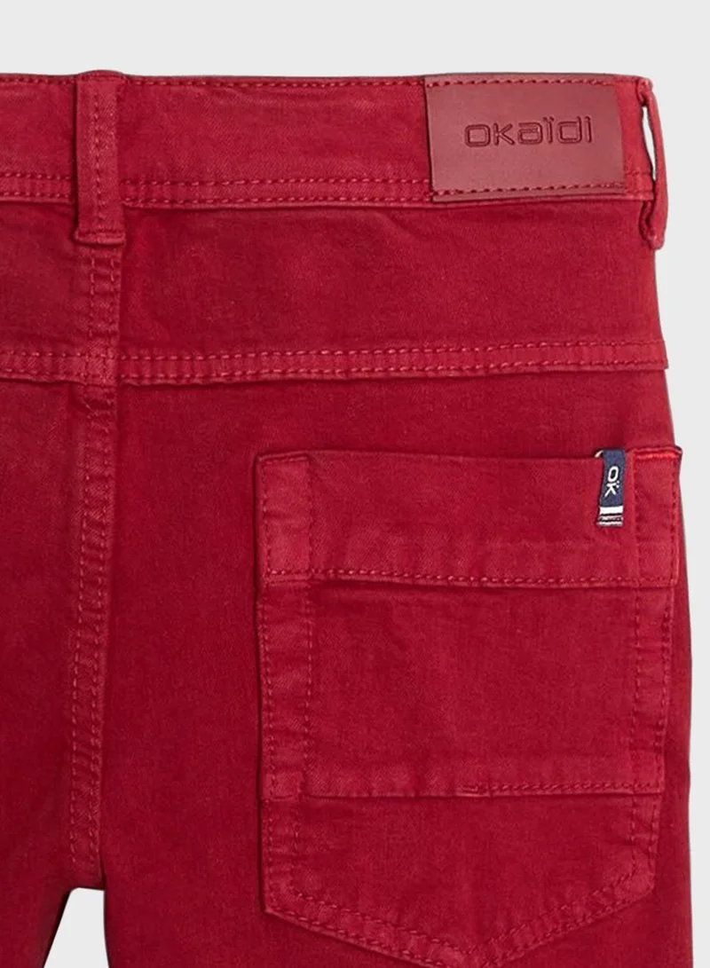 Okaidi Obaibi Kids Canvas Trousers