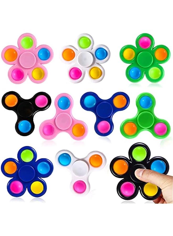 10 Pack Party Favors for Kids 4 8 12, Fidget Spinners Birthday Return Gift, Fidget Toys Bulk, Classroom Treasure Box Prize Boys Girls - Image 1