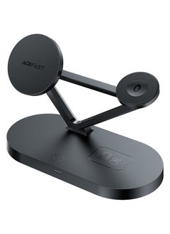 ACEFAST Wireless Charger Desktop Holder E9 3-in-1 with Magsafe for iPhone 15/14/13/12 Series + Apple Watch + AirPods, with Total Output up to 45W