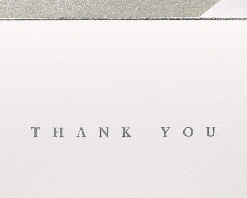 Papyrus Thank You Cards with Envelopes, Silver Border (16-Count) - Image 3