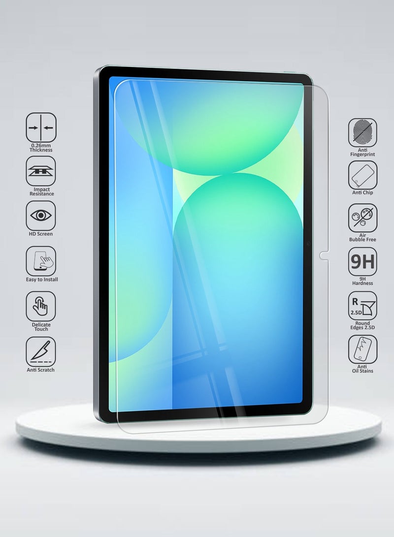 دبليو تيك سامسونج جالاكسي تاب S10 FE 10.9 5G 2025 (10.9 بوصة) واقي شاشة زجاجي 9H Ultra HD (TSG9CN) - شفاف - Image 2