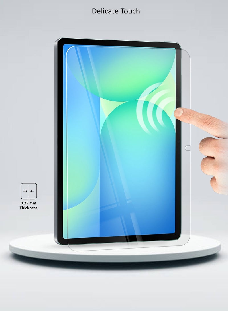 دبليو تيك سامسونج جالاكسي تاب S10 FE 10.9 5G 2025 (10.9 بوصة) واقي شاشة زجاجي 9H Ultra HD (TSG9CN) - شفاف - Image 4