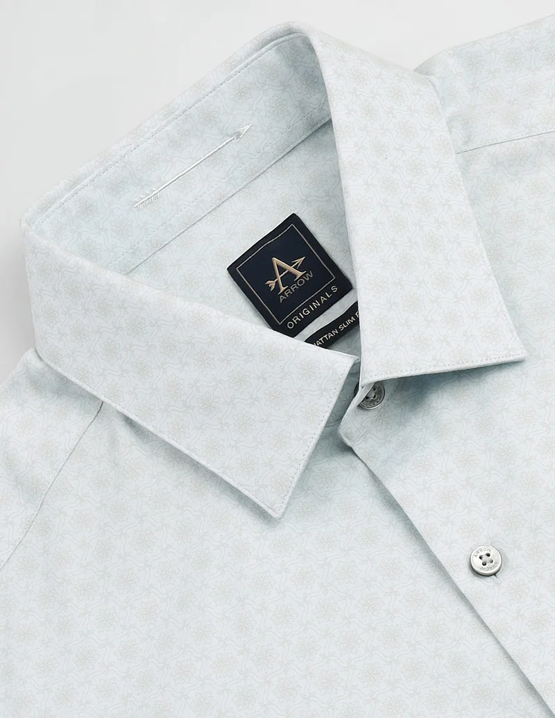 Arrow Manhattan Slim Fit Floral Shirt